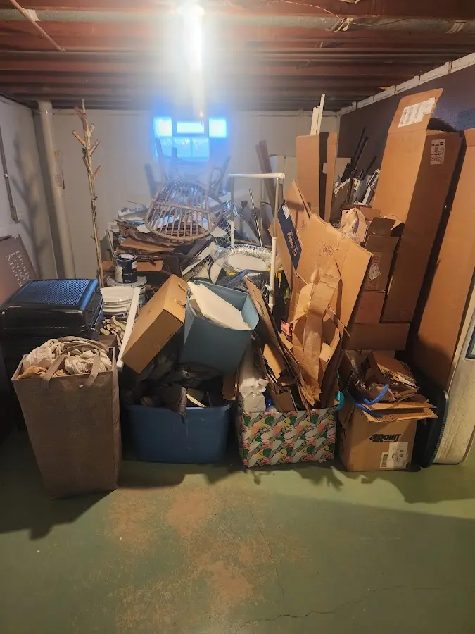 Roll-off dumpster container at job site for 20 Yard Dumpster Rental in Ogden